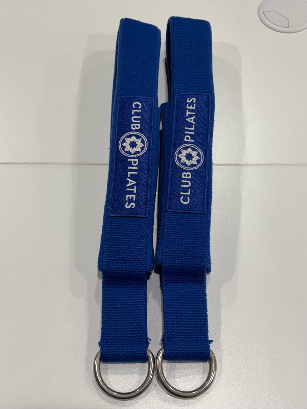 Club Pilates Reformer Straps Long and Short Loops Royal Blue NWT Logo
